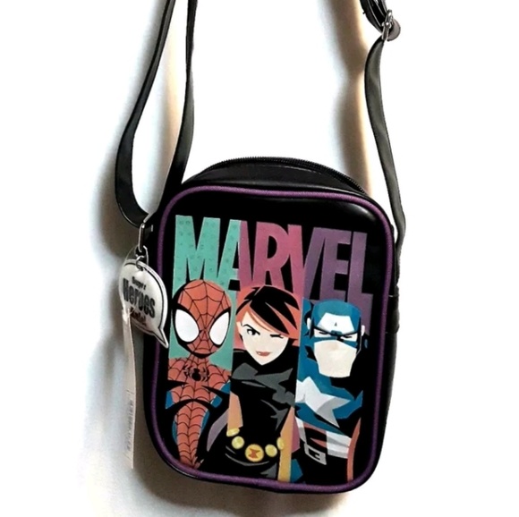 Marvel Crossbody Bag - Purse "Super Heroes Rule!" - Picture 1 of 8